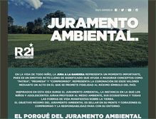 Tablet Screenshot of juramentoambiental.org